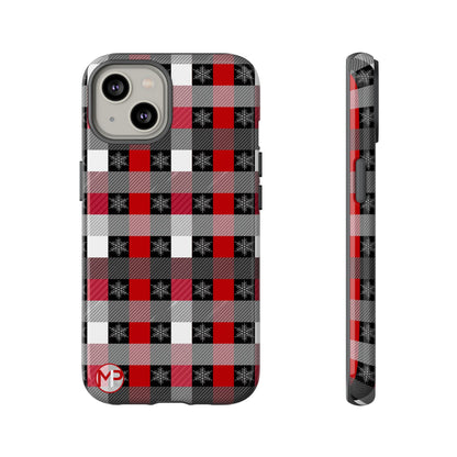 Red and Black Buffalo Plaid Tough Phone Case