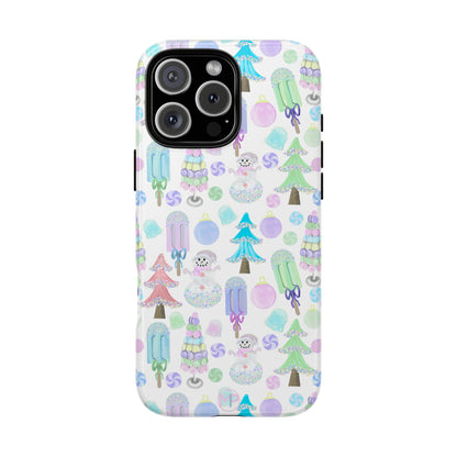 Cute Winter Phone Case, Festive Holiday Design, Tough Phone Cover, Winter Wonderland Case, Christmas Gift for Friends