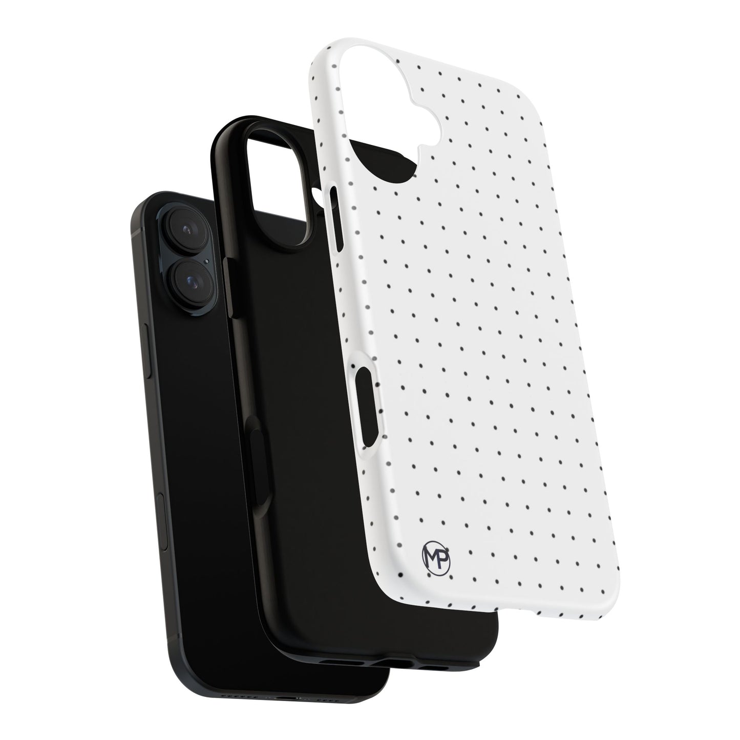 White Mini Polka-Dot Dot Tough Phone Case