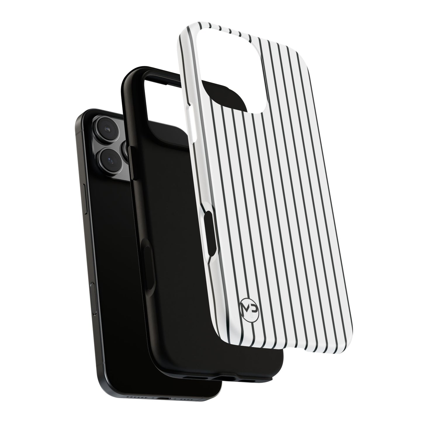 Striped Tough Phone Case — Slim Protective iPhone Cover