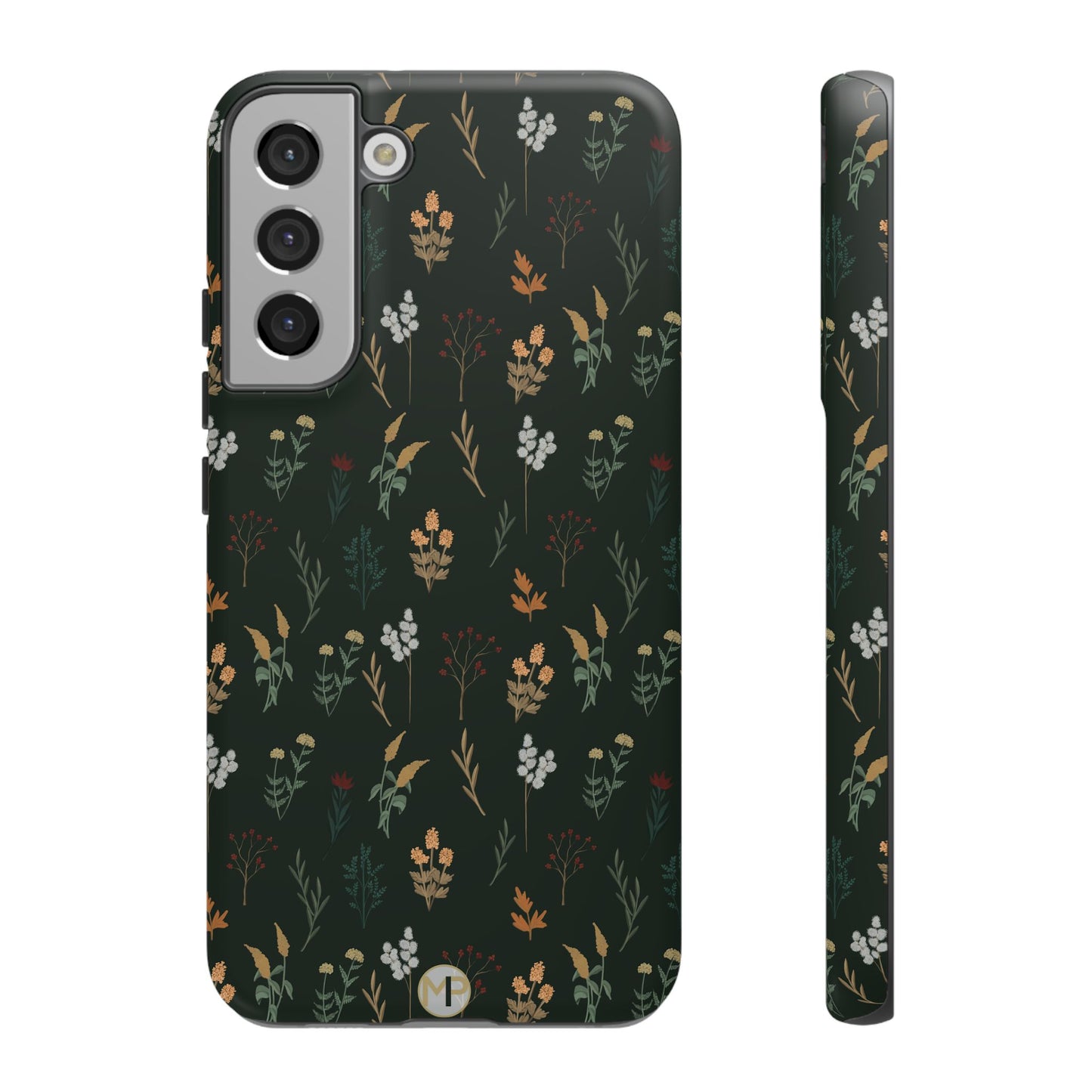 Pressed Floral Tough Phone Case - Durable Design for Nature Lovers