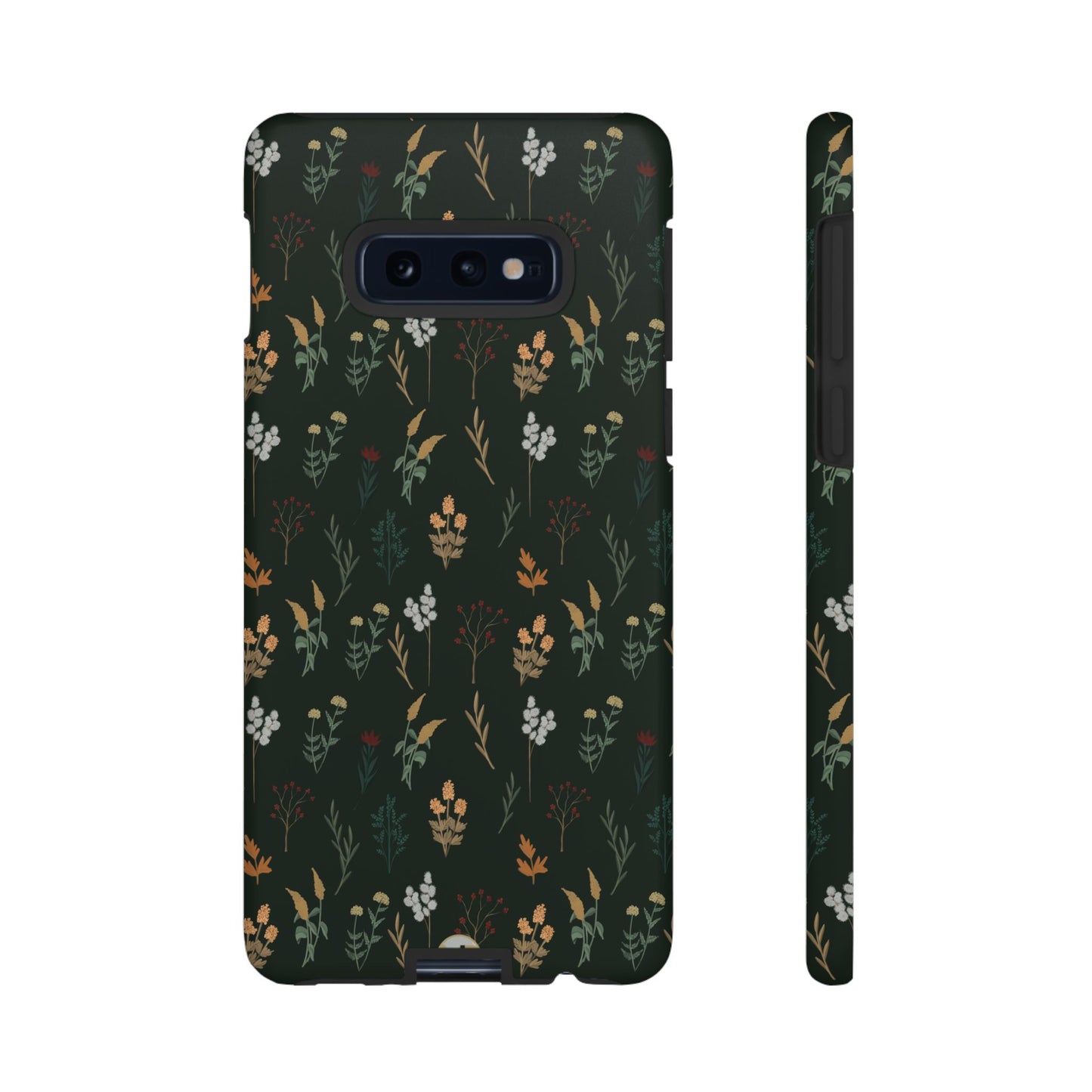 Pressed Floral Tough Phone Case - Durable Design for Nature Lovers