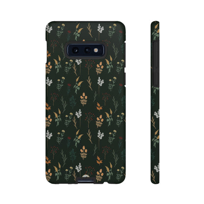 Pressed Floral Tough Phone Case - Durable Design for Nature Lovers