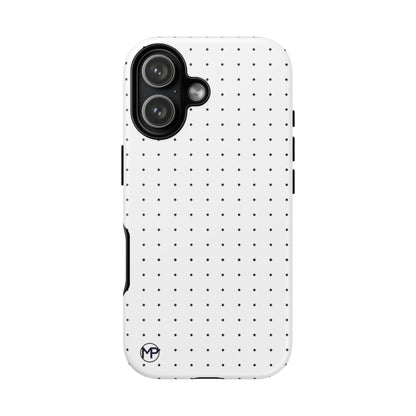 White Mini Polka-Dot Dot Tough Phone Case