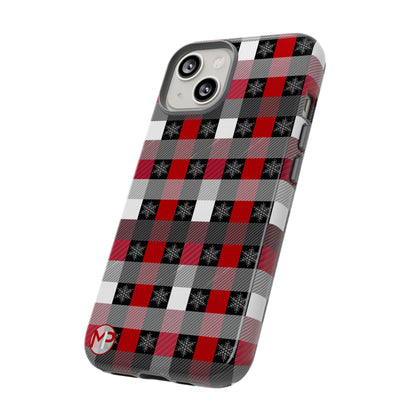 Red and Black Buffalo Plaid Tough Phone Case