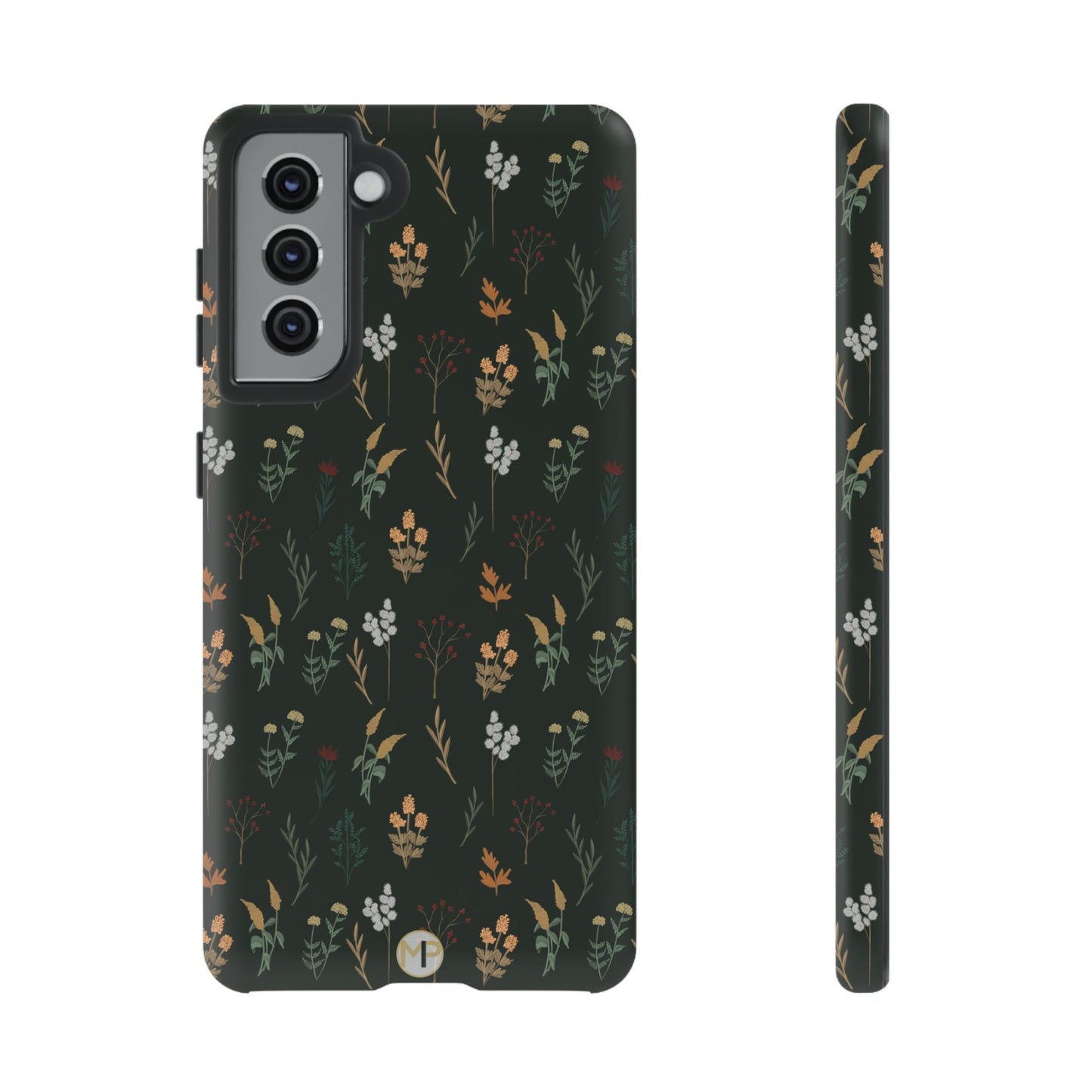 Pressed Floral Tough Phone Case - Durable Design for Nature Lovers