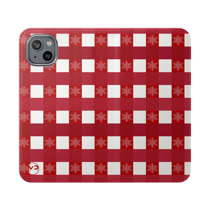 Red Buffalo Plaid Holiday Wallet Phone Case