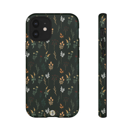 Pressed Floral Tough Phone Case - Durable Design for Nature Lovers