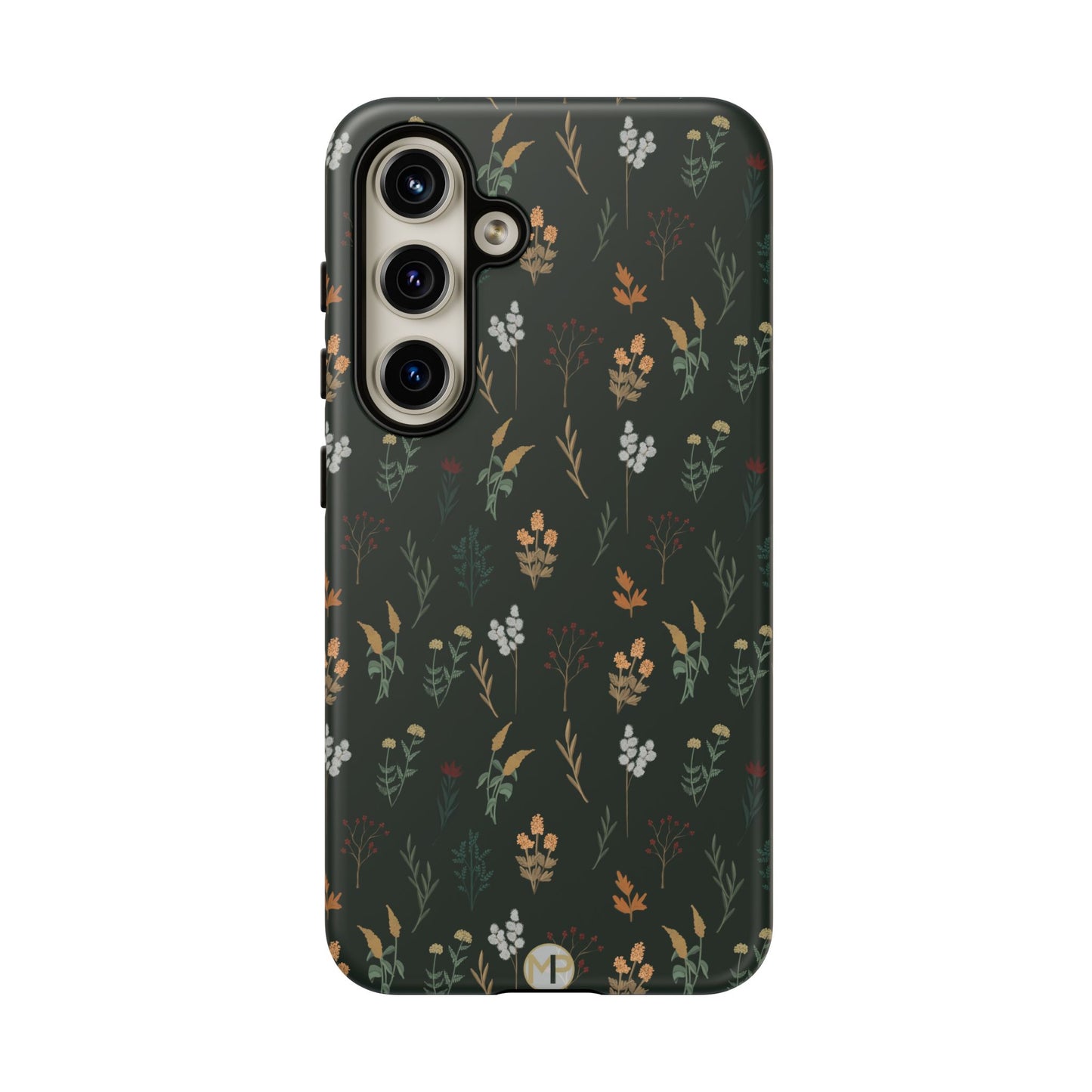 Pressed Floral Tough Phone Case - Durable Design for Nature Lovers