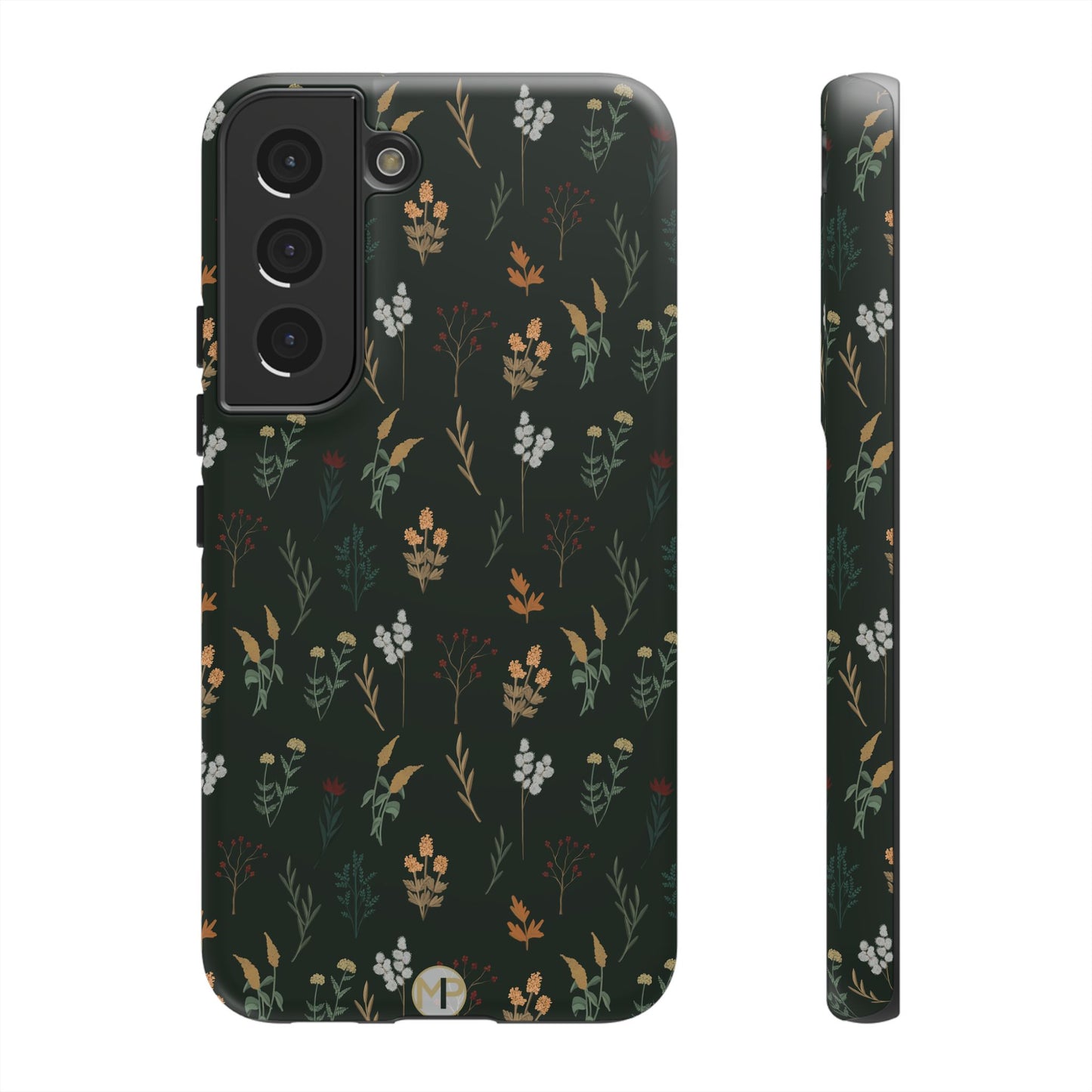 Pressed Floral Tough Phone Case - Durable Design for Nature Lovers