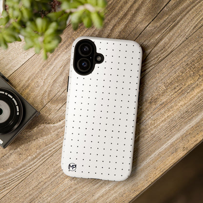 White Mini Polka-Dot Dot Tough Phone Case
