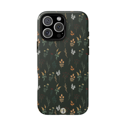 Pressed Floral Tough Phone Case - Durable Design for Nature Lovers