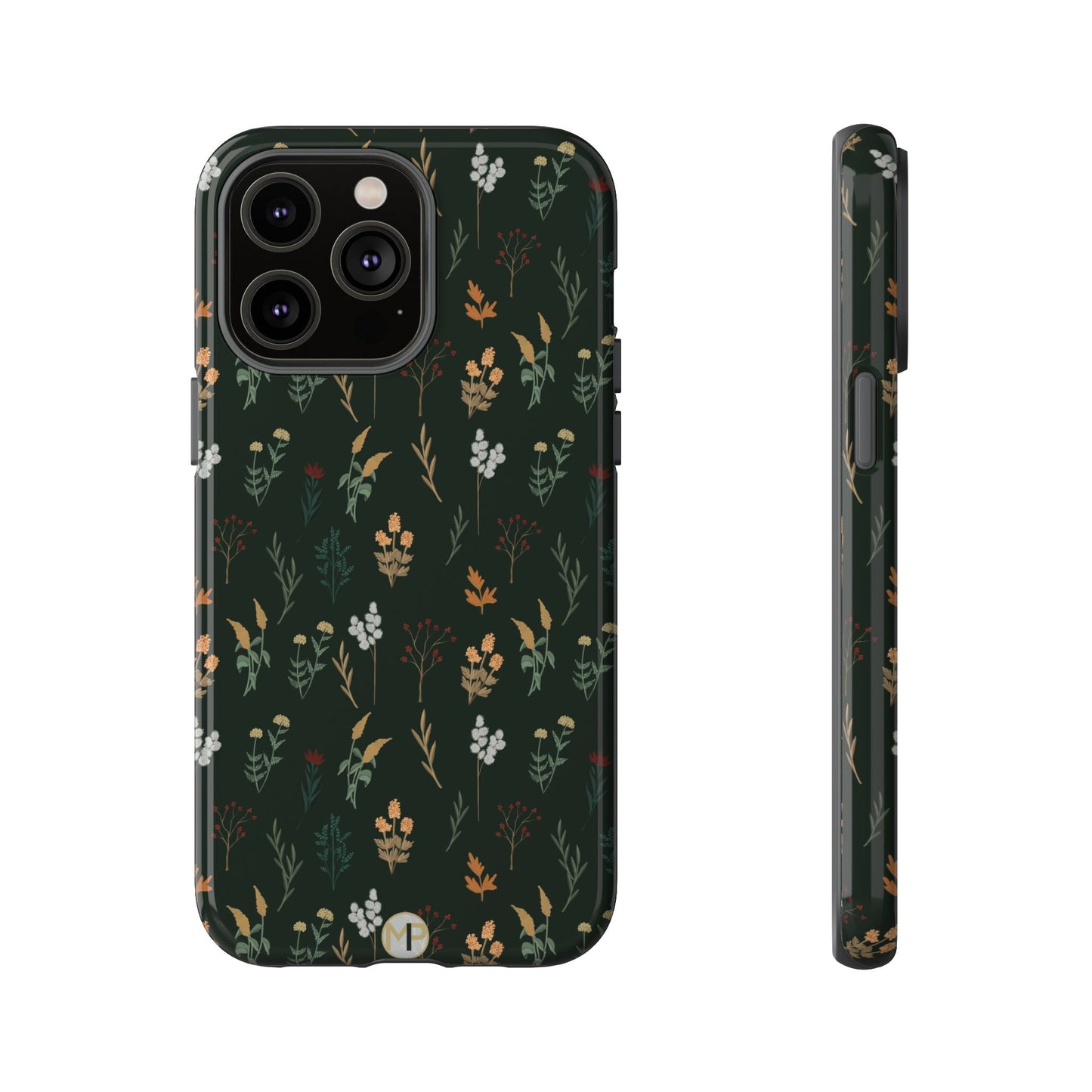 Pressed Floral Tough Phone Case - Durable Design for Nature Lovers