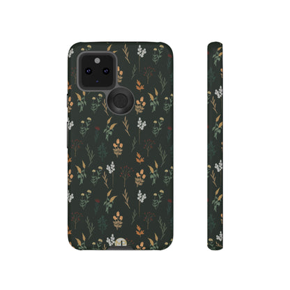 Pressed Floral Tough Phone Case - Durable Design for Nature Lovers
