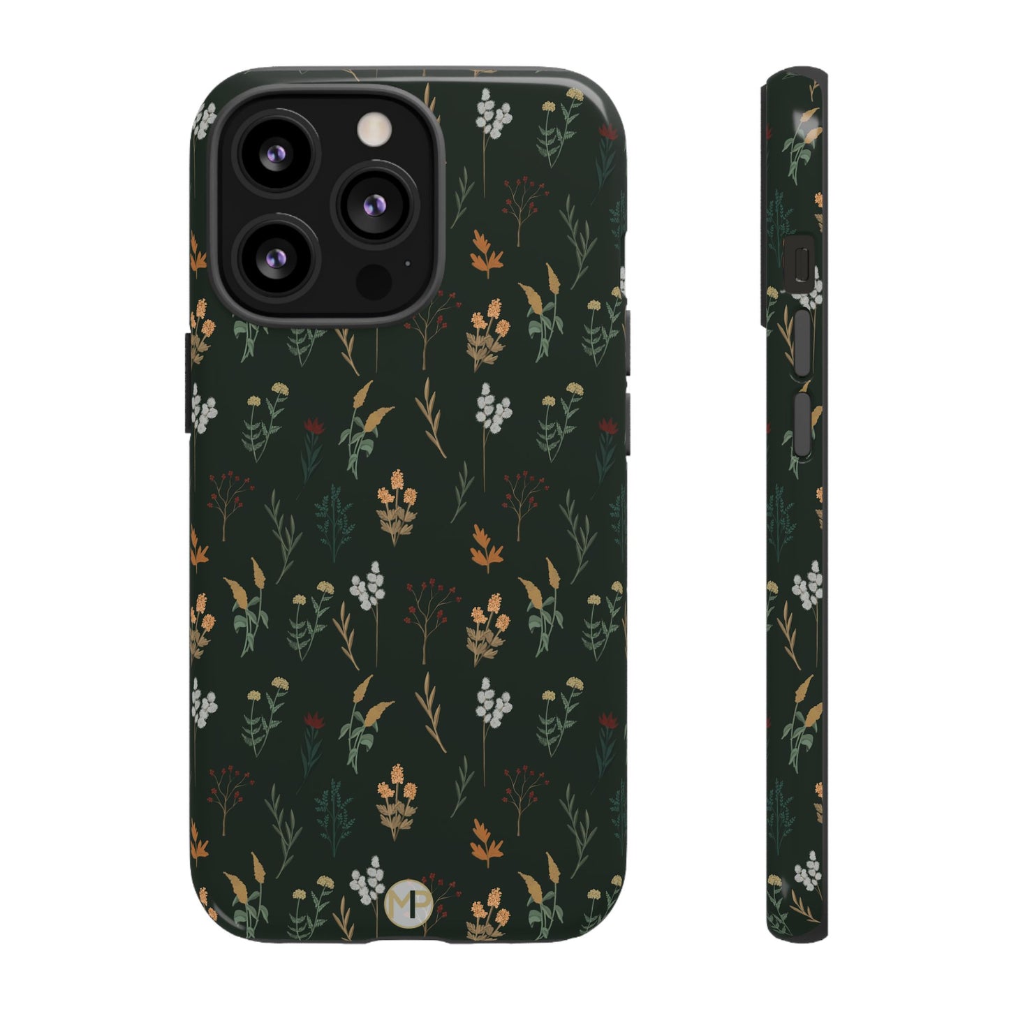 Pressed Floral Tough Phone Case - Durable Design for Nature Lovers