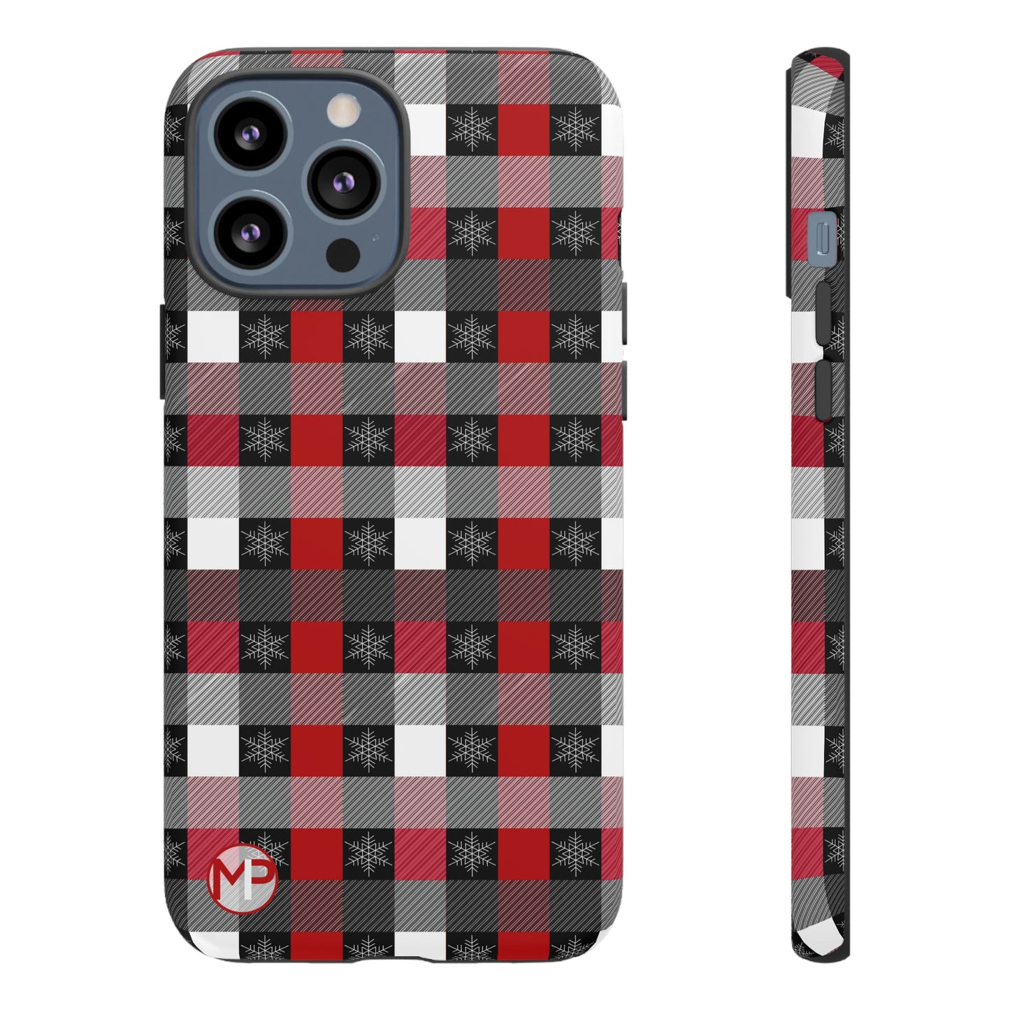 Red and Black Buffalo Plaid Tough Phone Case