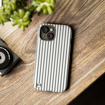 Striped Tough Phone Case — Slim Protective iPhone Cover