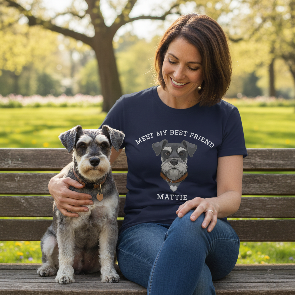 Schnauzer Personalized Dog T-Shirt