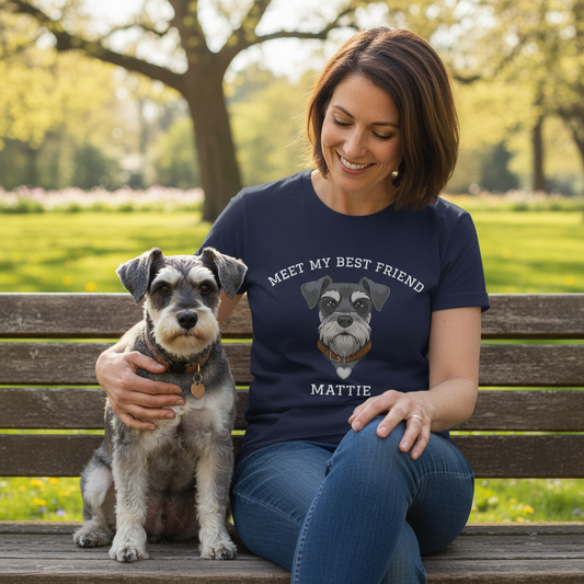 Schnauzer Personalized Dog T-Shirt