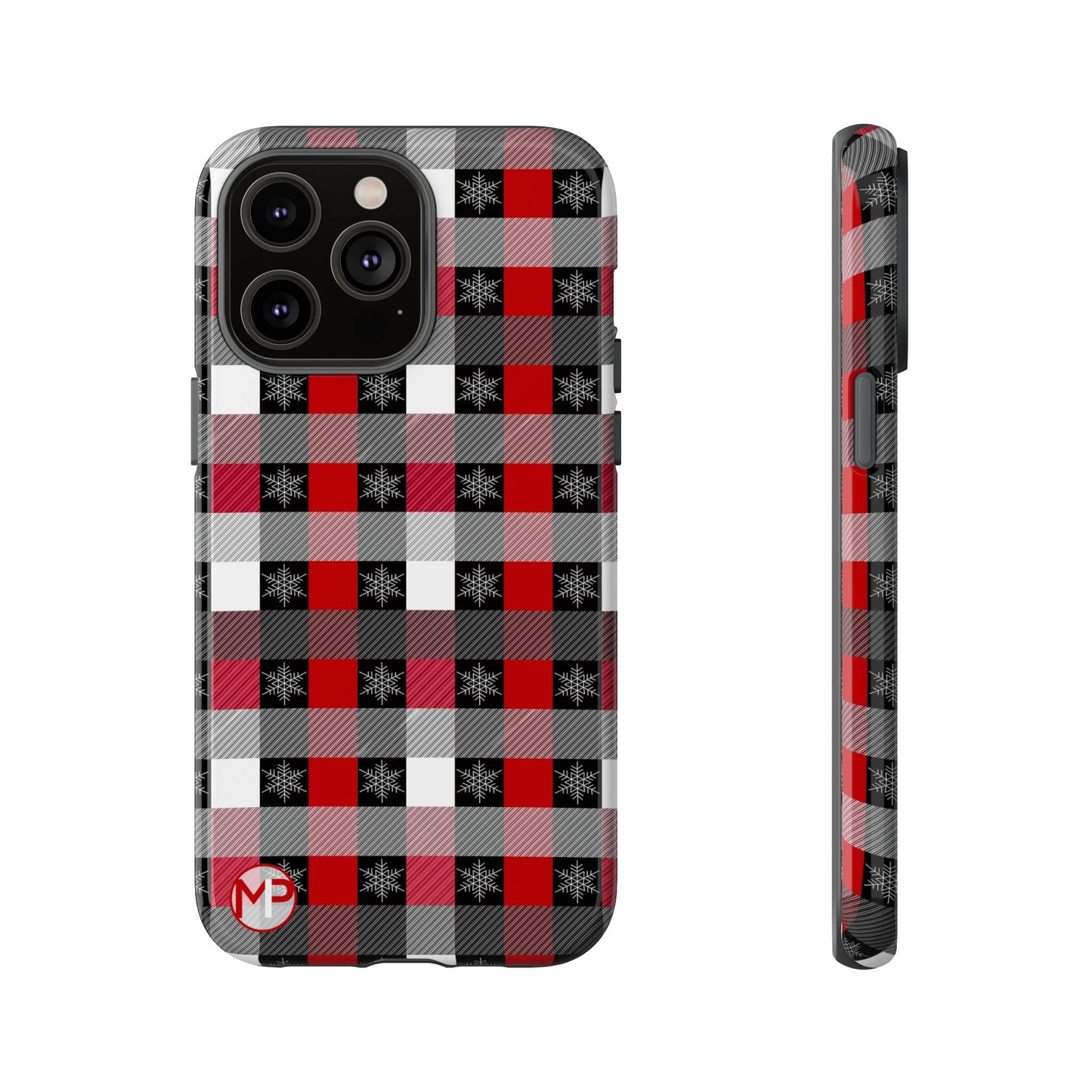 Red and Black Buffalo Plaid Tough Phone Case