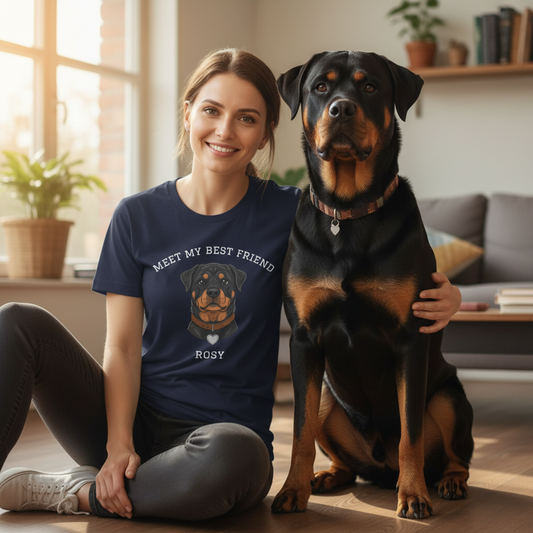 Rottweiler Personalized Dog T-Shirt