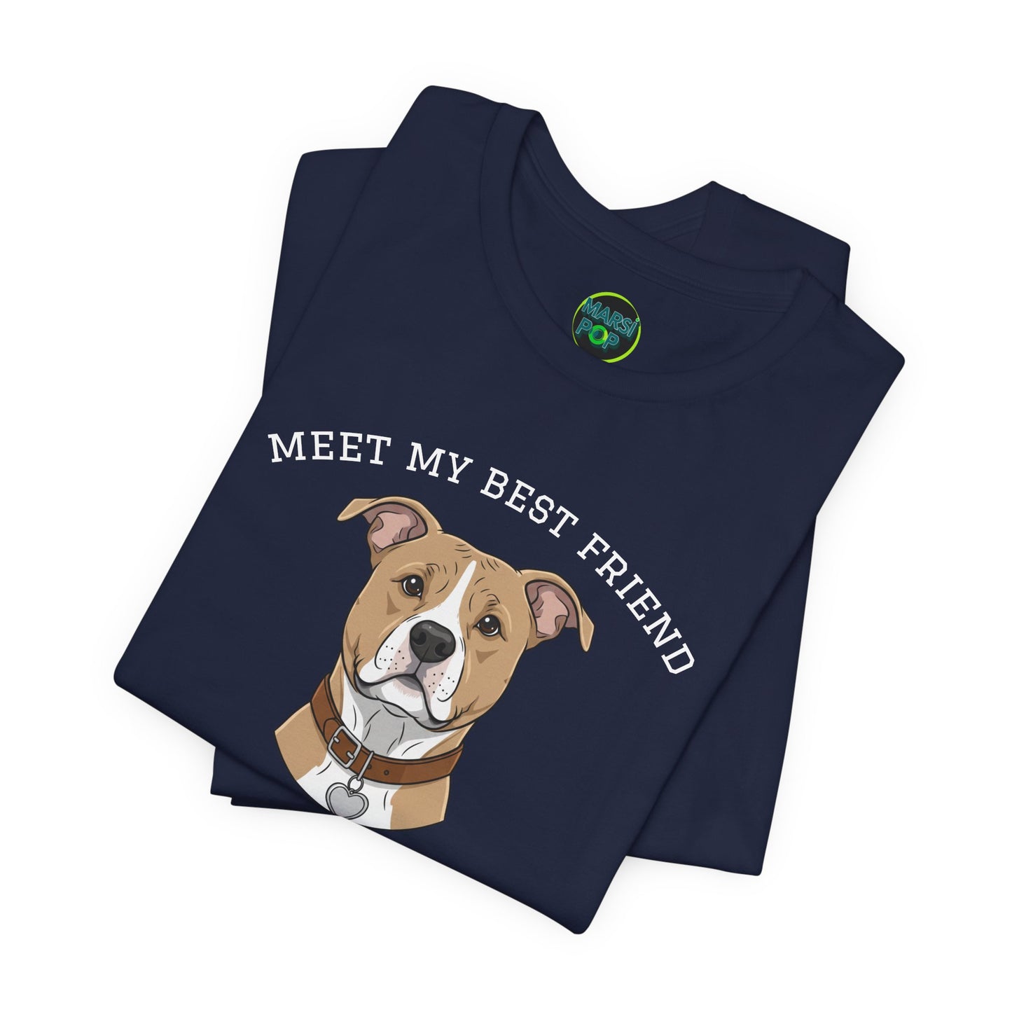 Pitbull- Brown Personalized Dog T-Shirt