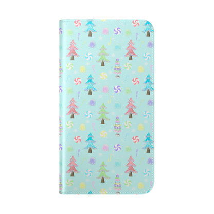 Pastel Christmas Trees Wallet Case