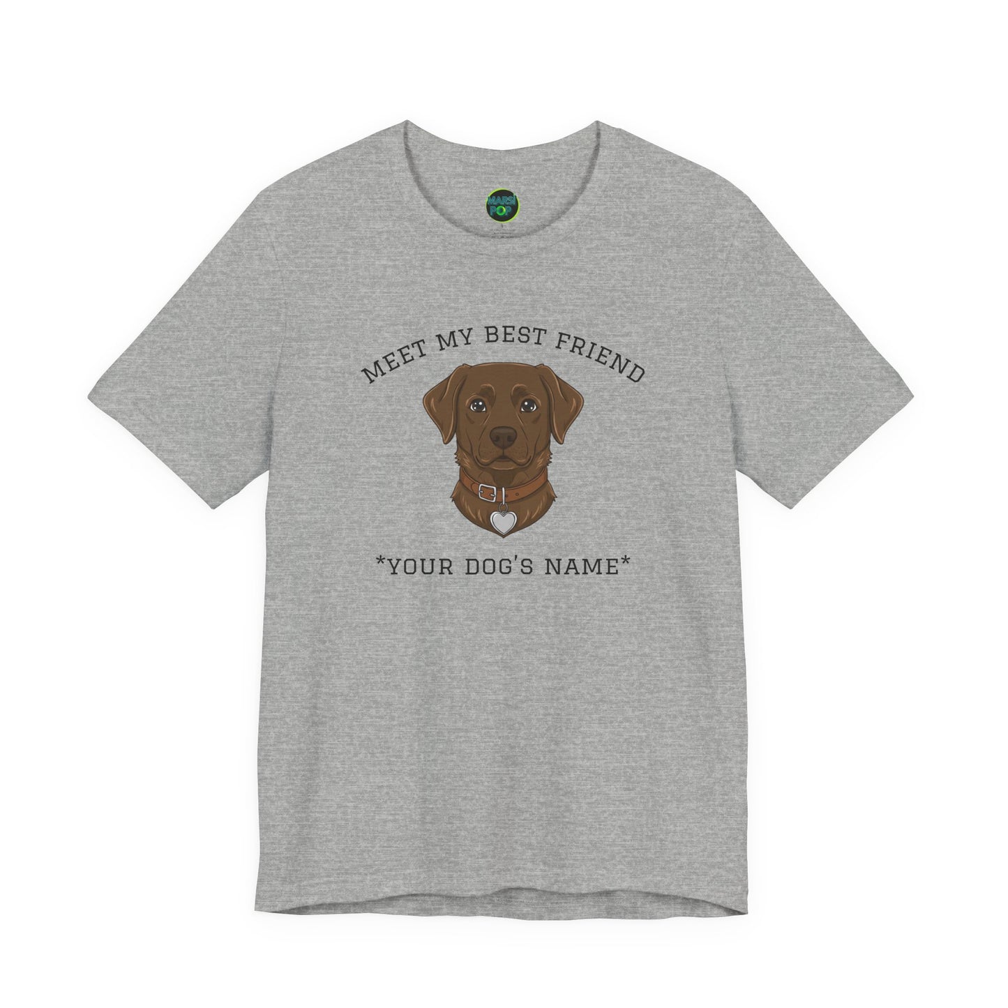Chocolate Labrador Personalized Dog T-Shirt