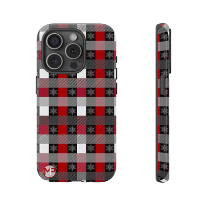 Red and Black Buffalo Plaid Tough Phone Case