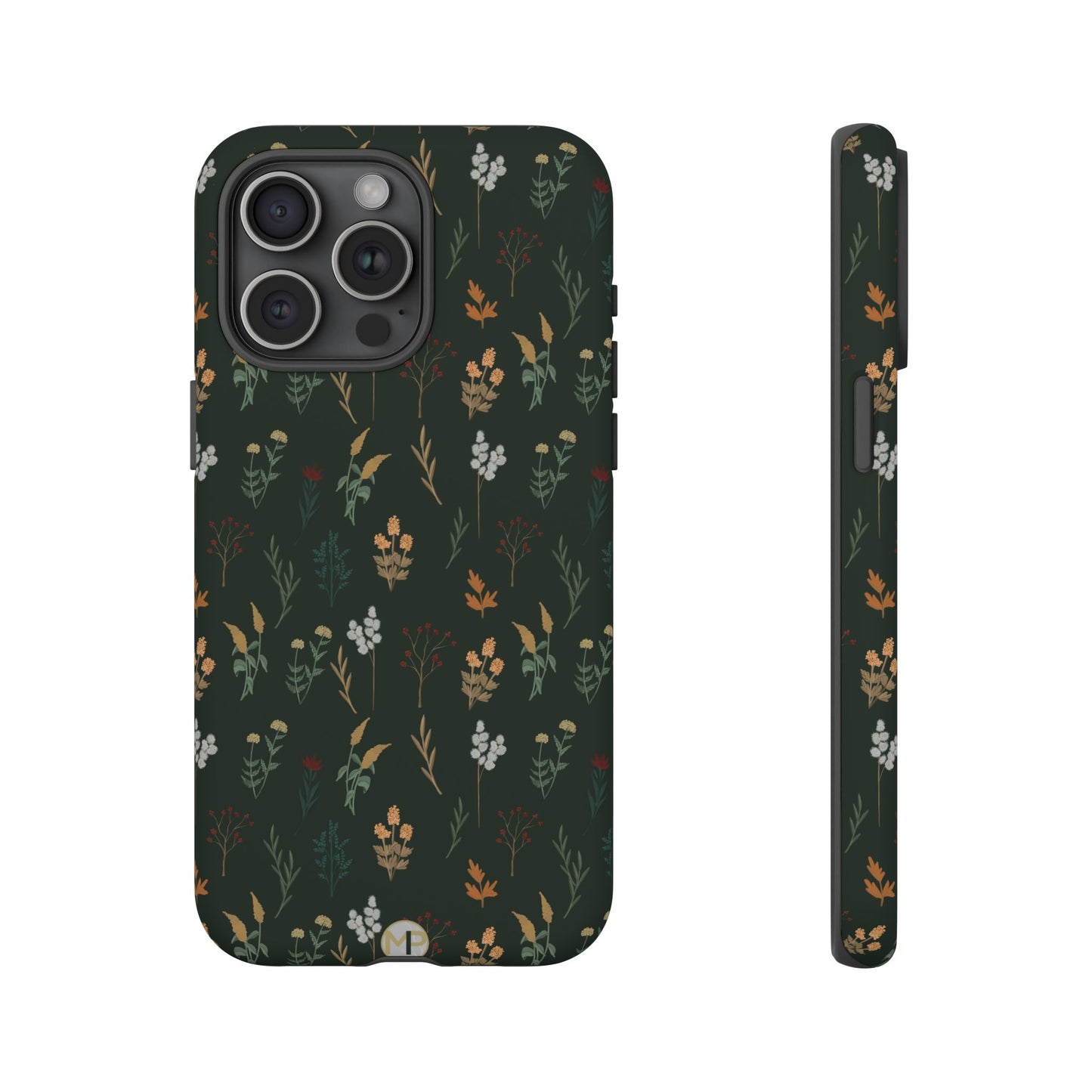 Pressed Floral Tough Phone Case - Durable Design for Nature Lovers