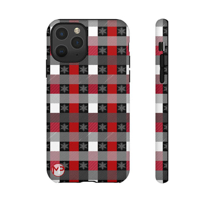 Red and Black Buffalo Plaid Tough Phone Case