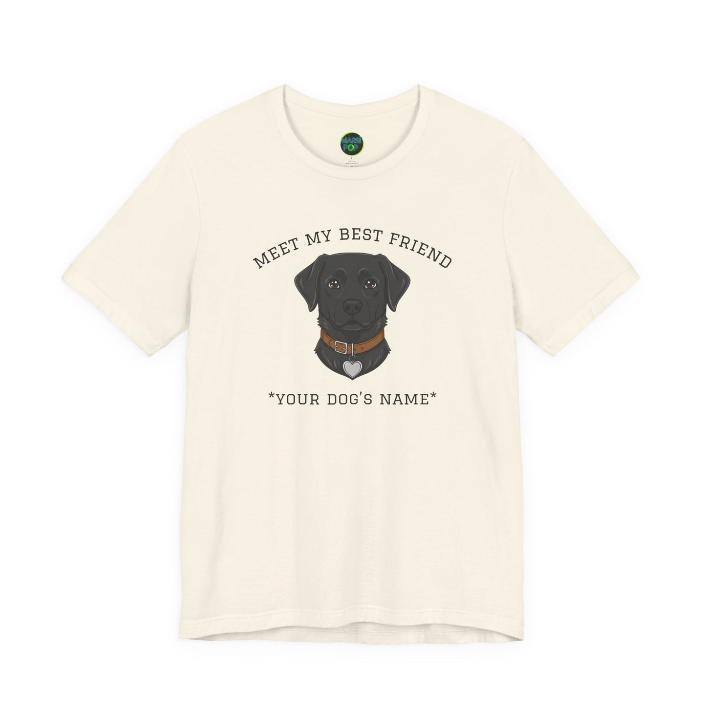 Black Labrador Personalized Dog T-Shirt