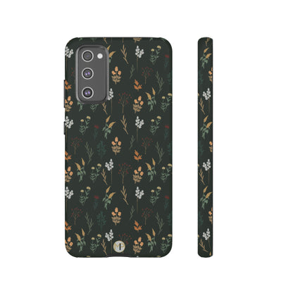Pressed Floral Tough Phone Case - Durable Design for Nature Lovers
