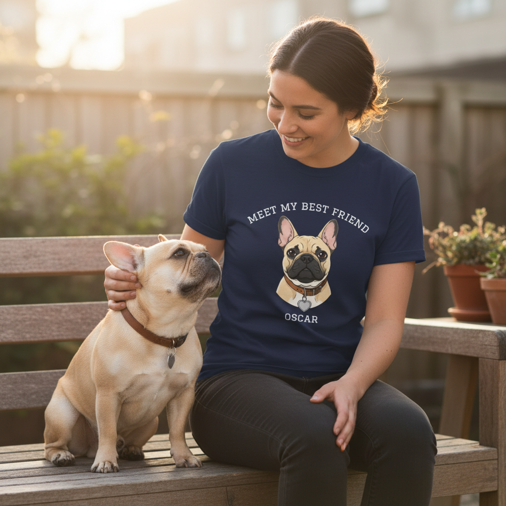 French Bulldog Personalized Dog T-Shirt