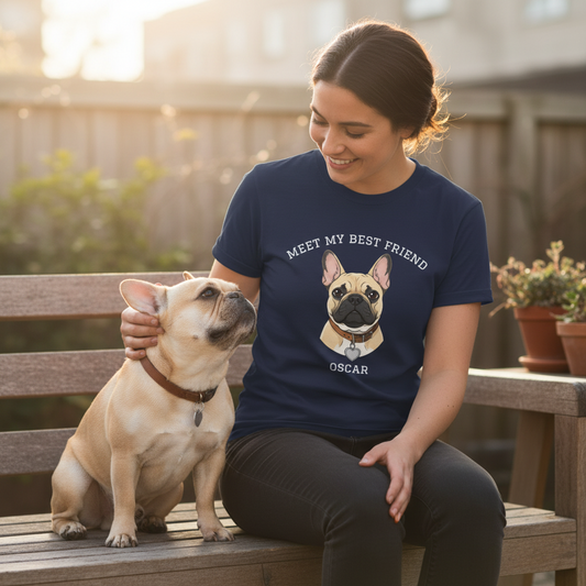 French Bulldog Personalized Dog T-Shirt