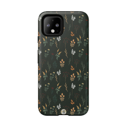 Pressed Floral Tough Phone Case - Durable Design for Nature Lovers