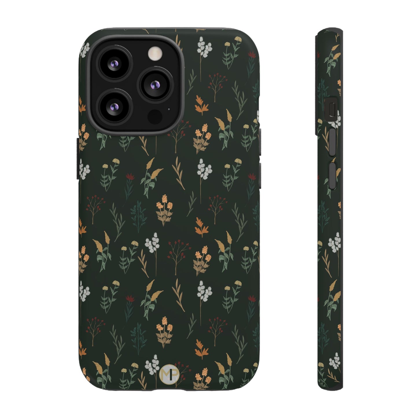 Pressed Floral Tough Phone Case - Durable Design for Nature Lovers