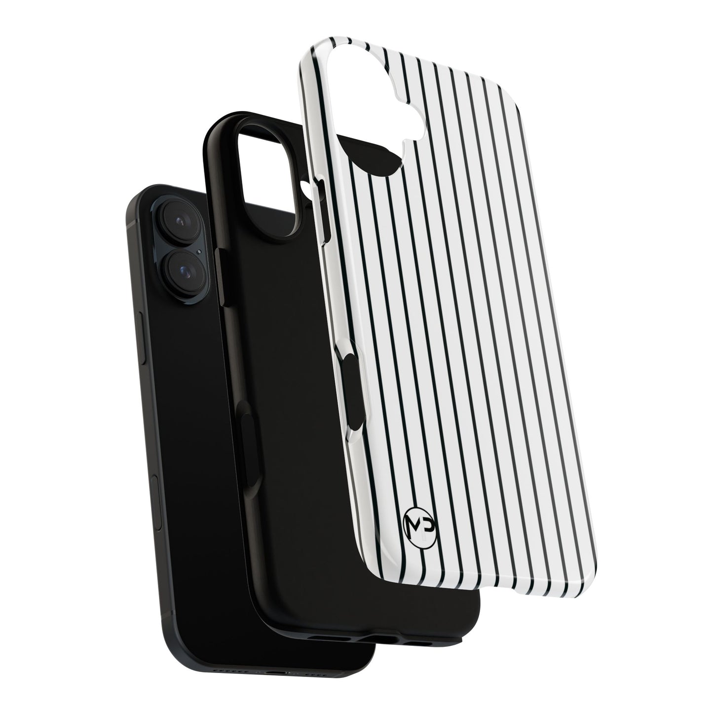 Striped Tough Phone Case — Slim Protective iPhone Cover
