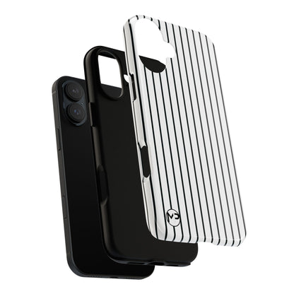 Striped Tough Phone Case — Slim Protective iPhone Cover