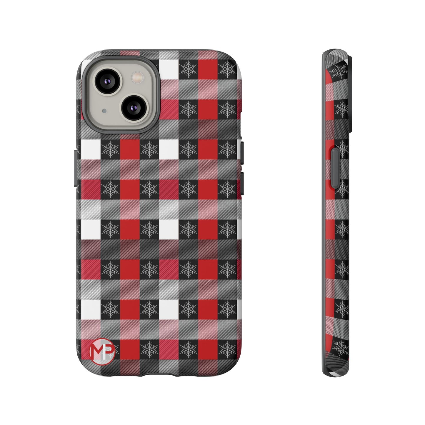 Red and Black Buffalo Plaid Tough Phone Case