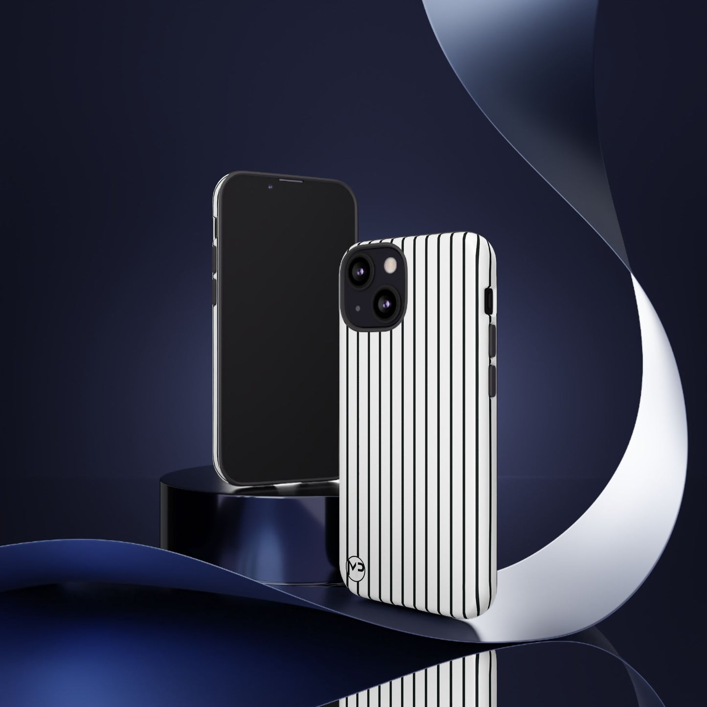 Striped Tough Phone Case — Slim Protective iPhone Cover
