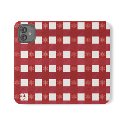 Red Buffalo Plaid Holiday Wallet Phone Case