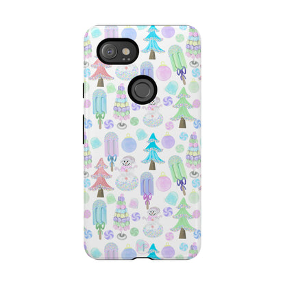 Cute Winter Phone Case, Festive Holiday Design, Tough Phone Cover, Winter Wonderland Case, Christmas Gift for Friends
