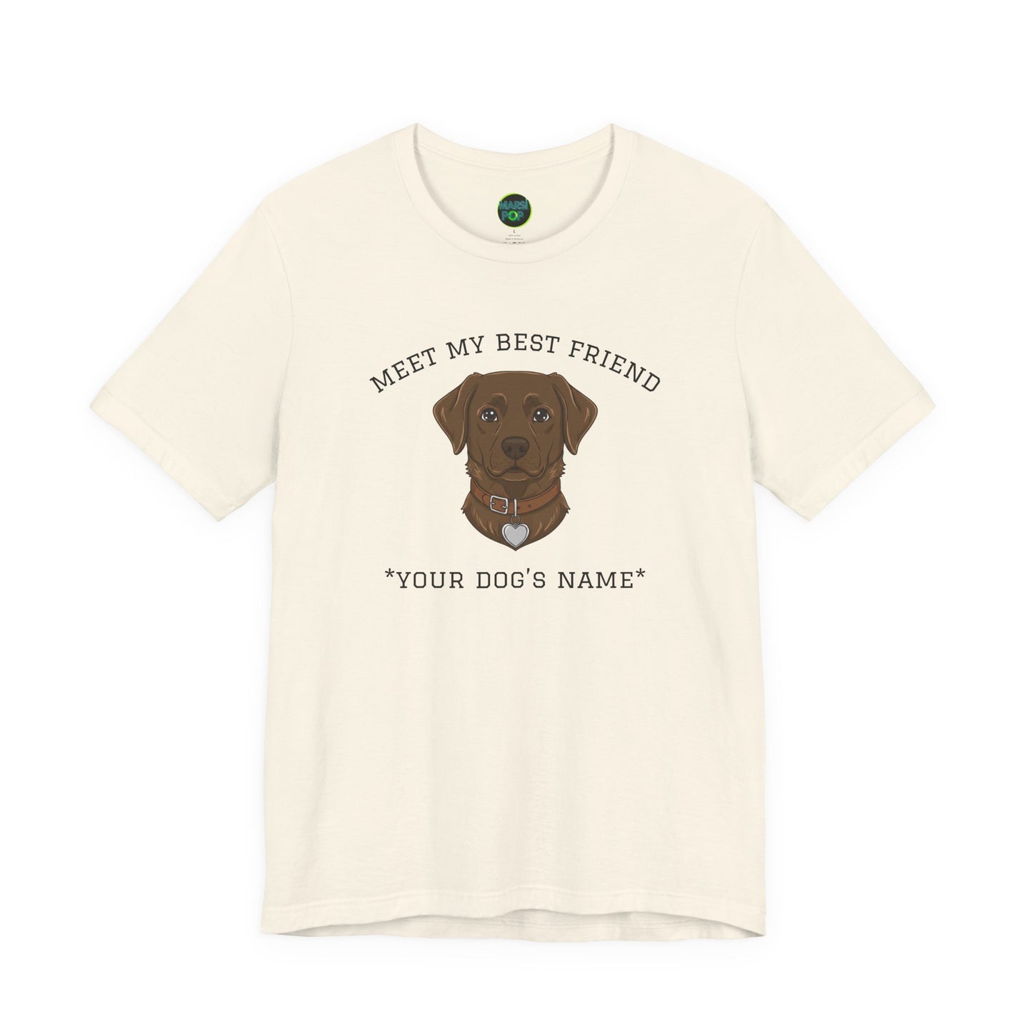 Chocolate Labrador Personalized Dog T-Shirt