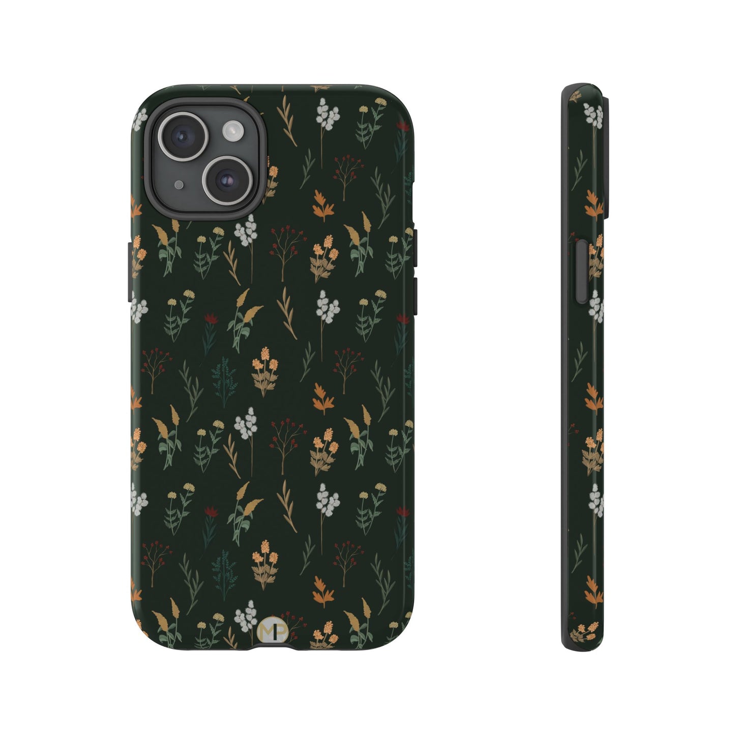 Pressed Floral Tough Phone Case - Durable Design for Nature Lovers