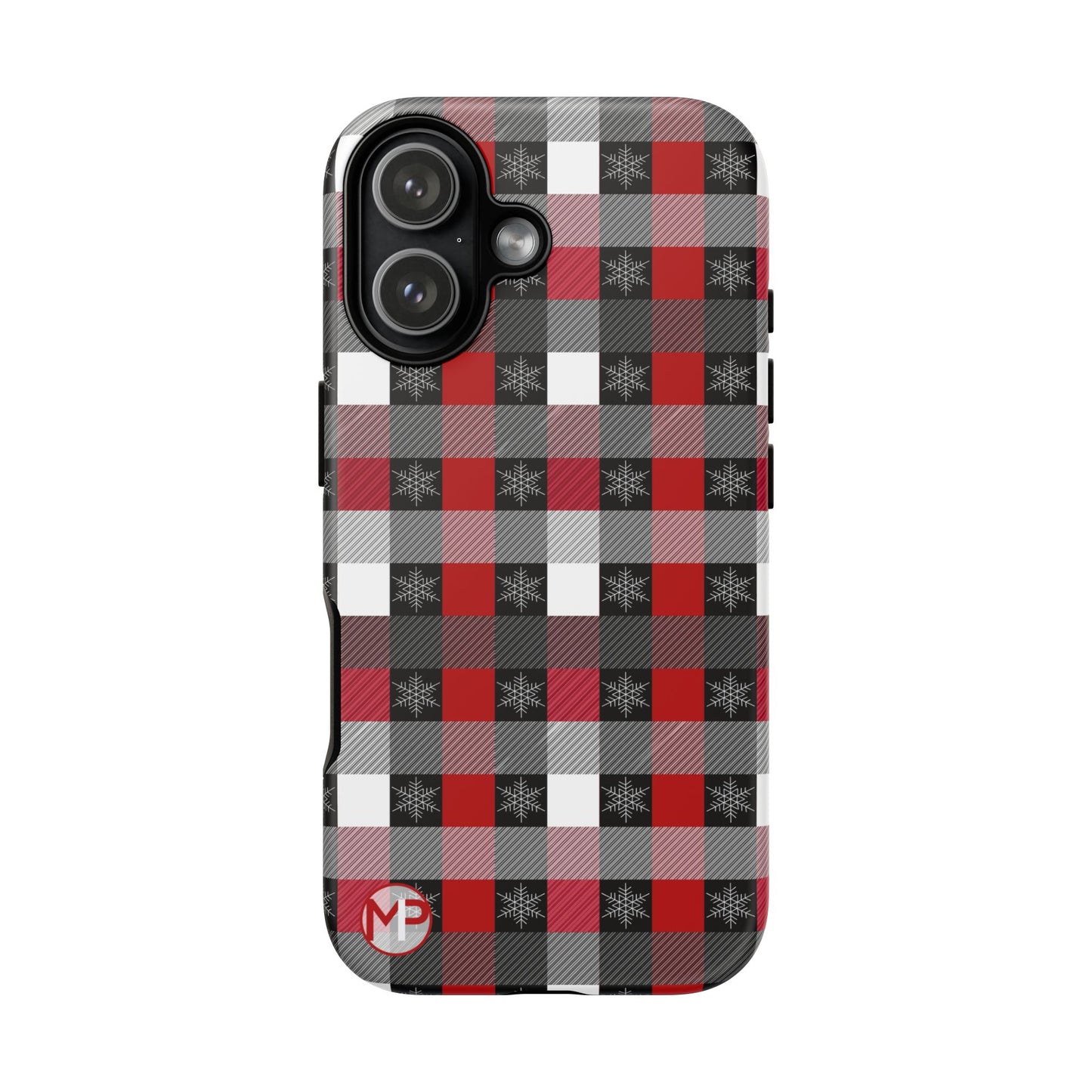 Red and Black Buffalo Plaid Tough Phone Case