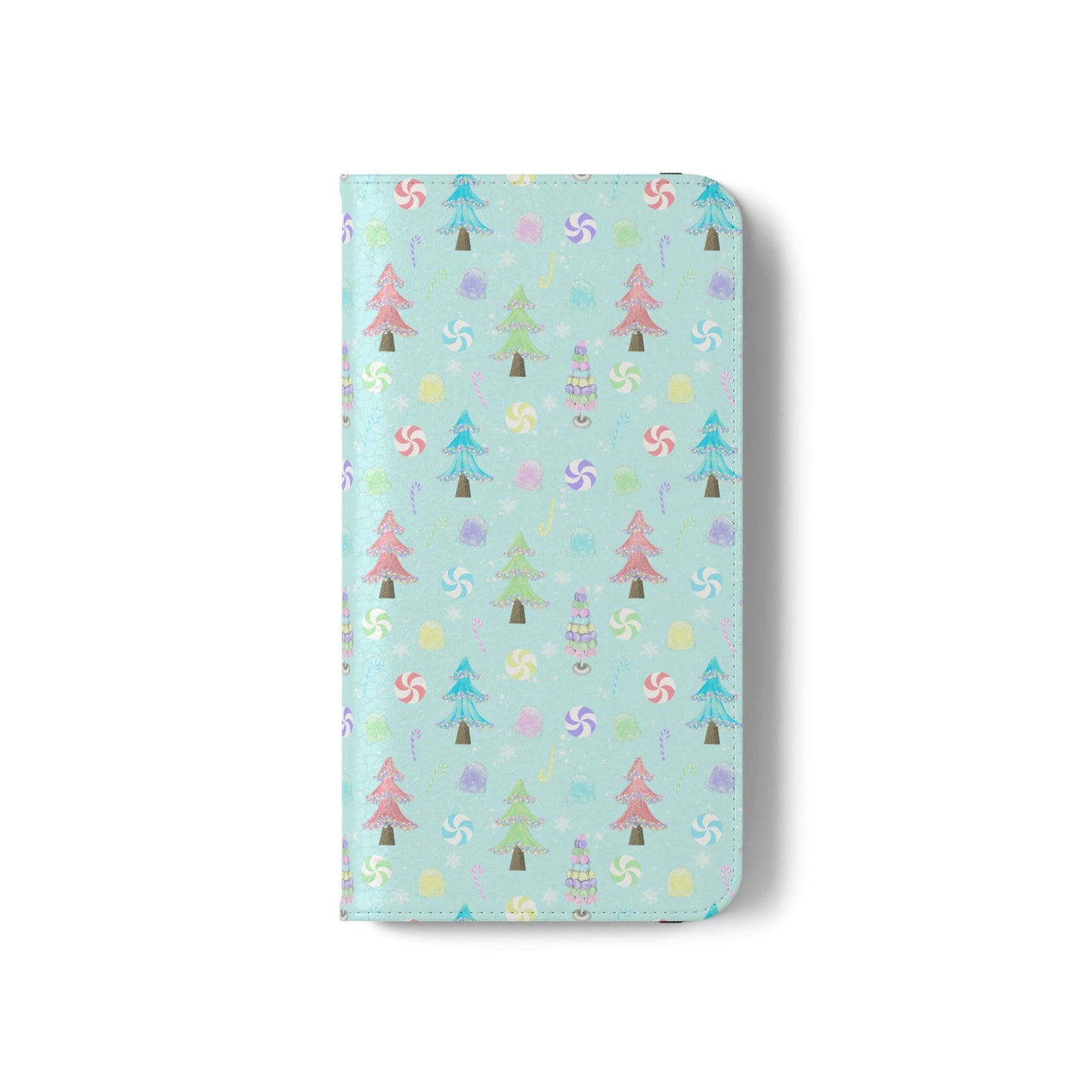Pastel Christmas Trees Wallet Case