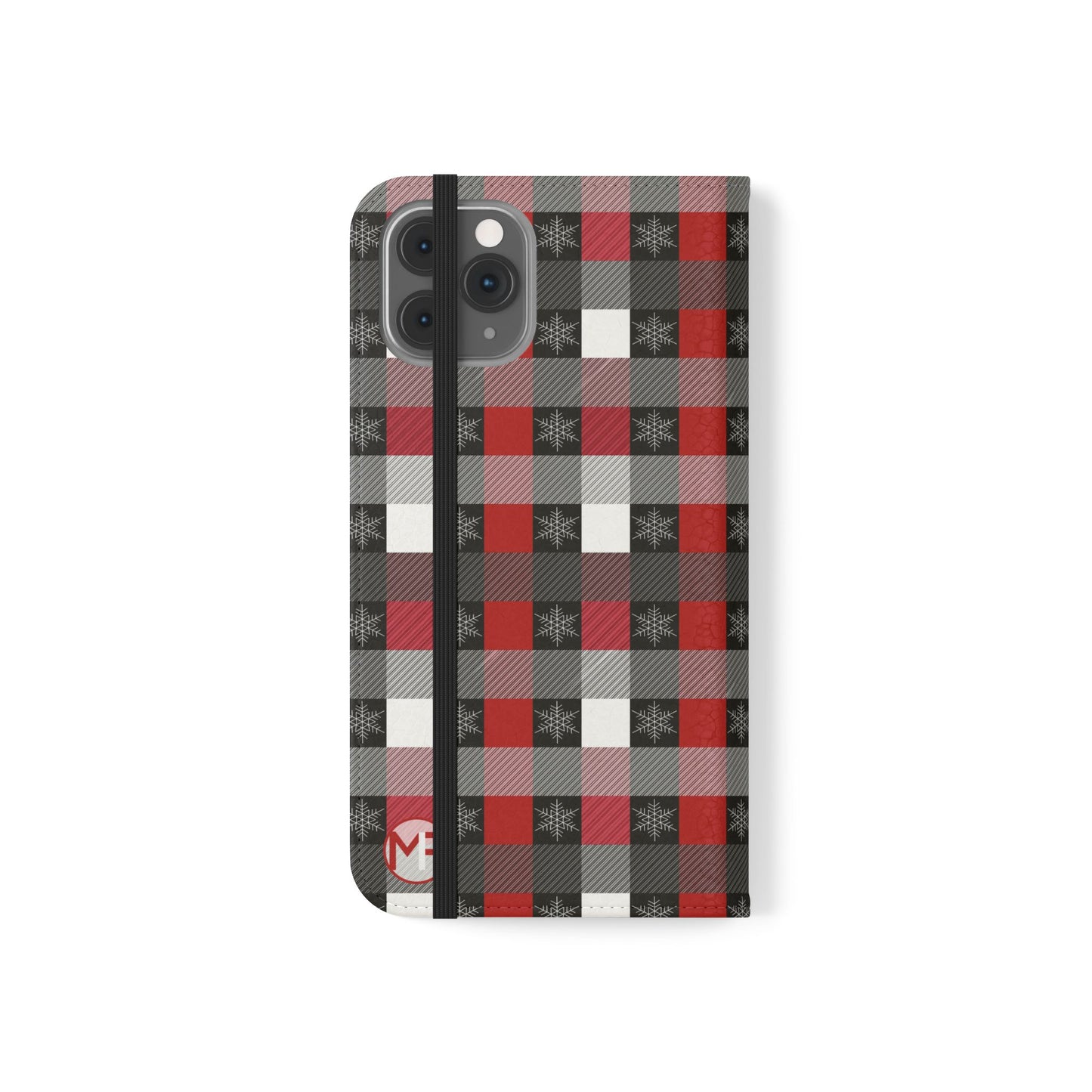 Red & Black Buffalo Plaid Flip Phone Case – Wallet Folio Cover