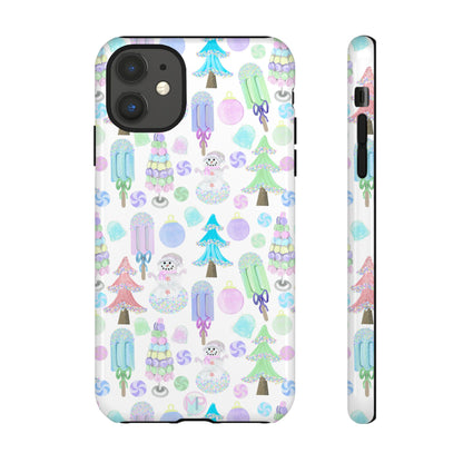 Cute Winter Phone Case, Festive Holiday Design, Tough Phone Cover, Winter Wonderland Case, Christmas Gift for Friends