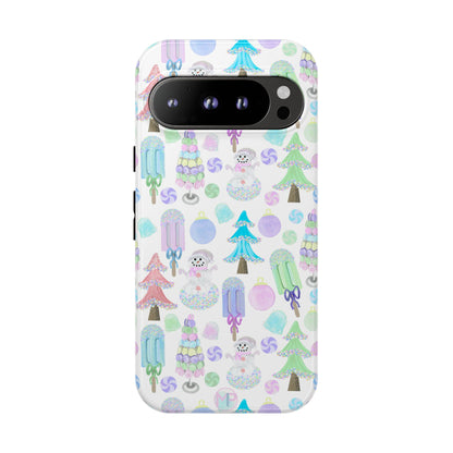 Cute Winter Phone Case, Festive Holiday Design, Tough Phone Cover, Winter Wonderland Case, Christmas Gift for Friends
